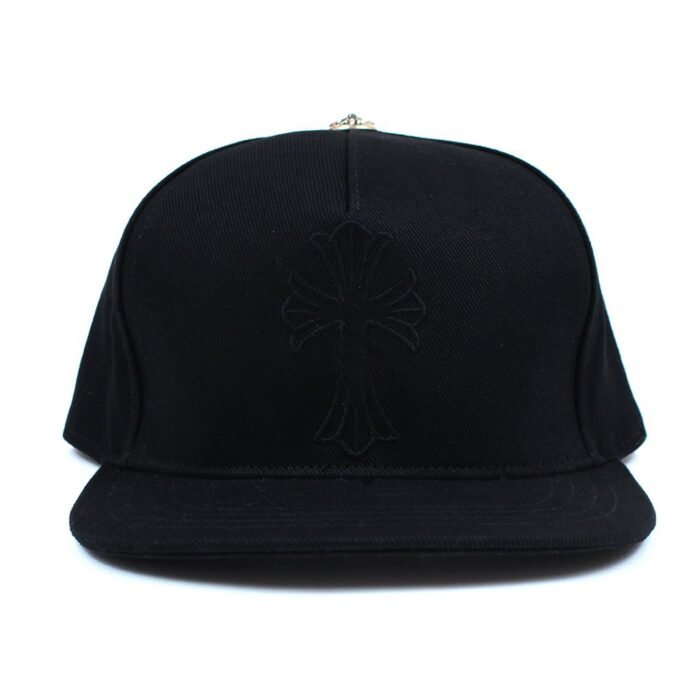 Chrome Hearts Cross Waxed Denim Baseball Cap